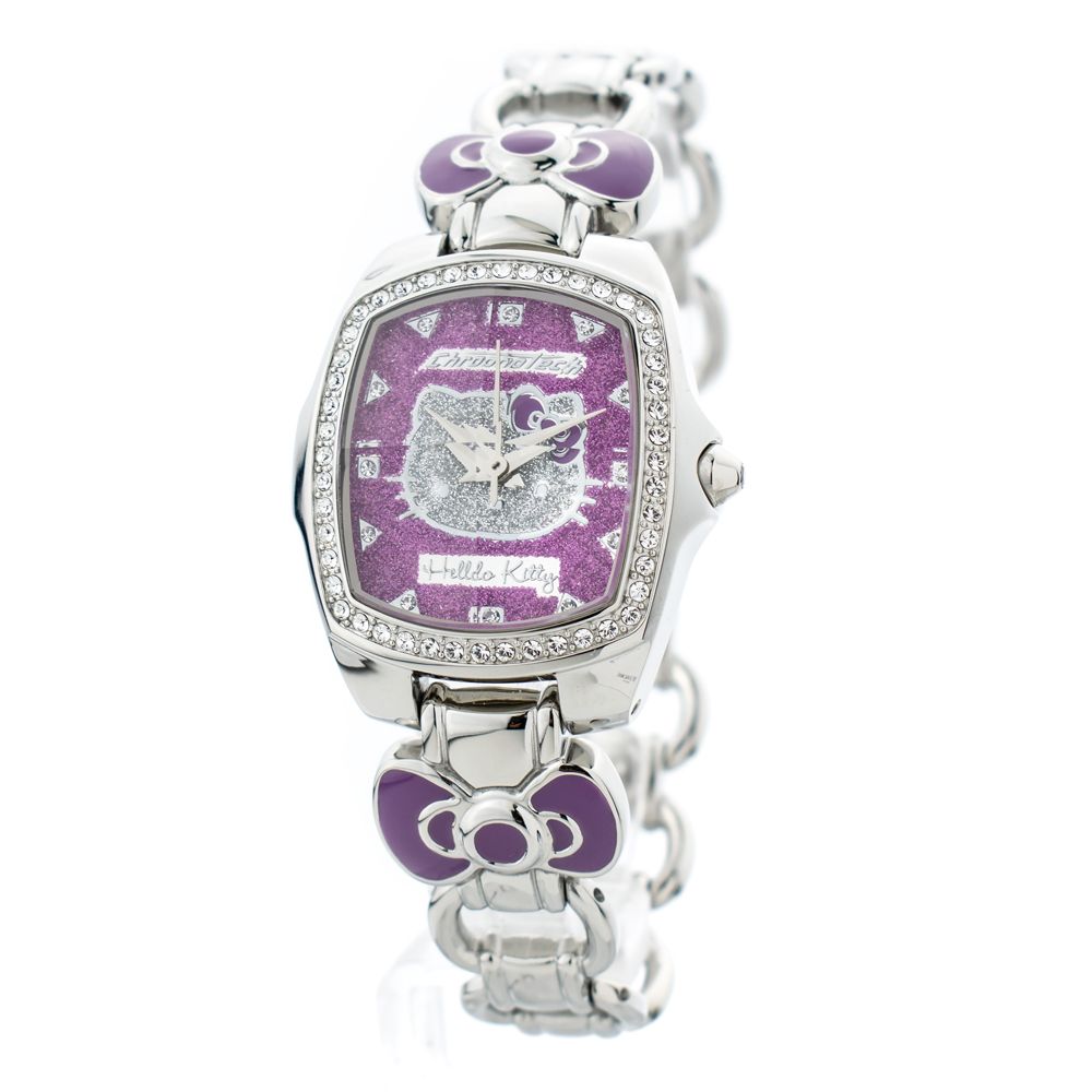 Chronotech Silberne Uhr aus Edelstahl