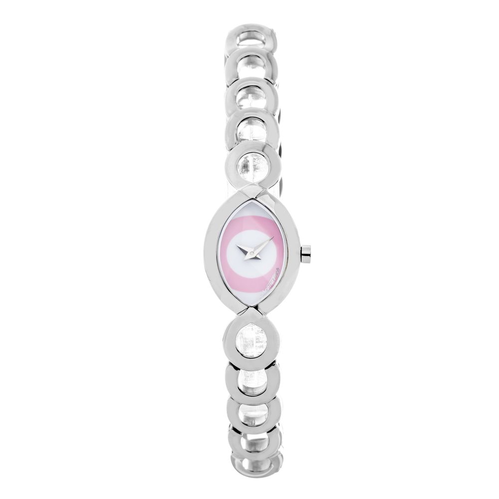 Chronotech Silberne Uhr aus Edelstahl