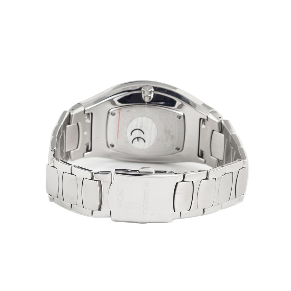 Chronotech Silberne Uhr aus Edelstahl
