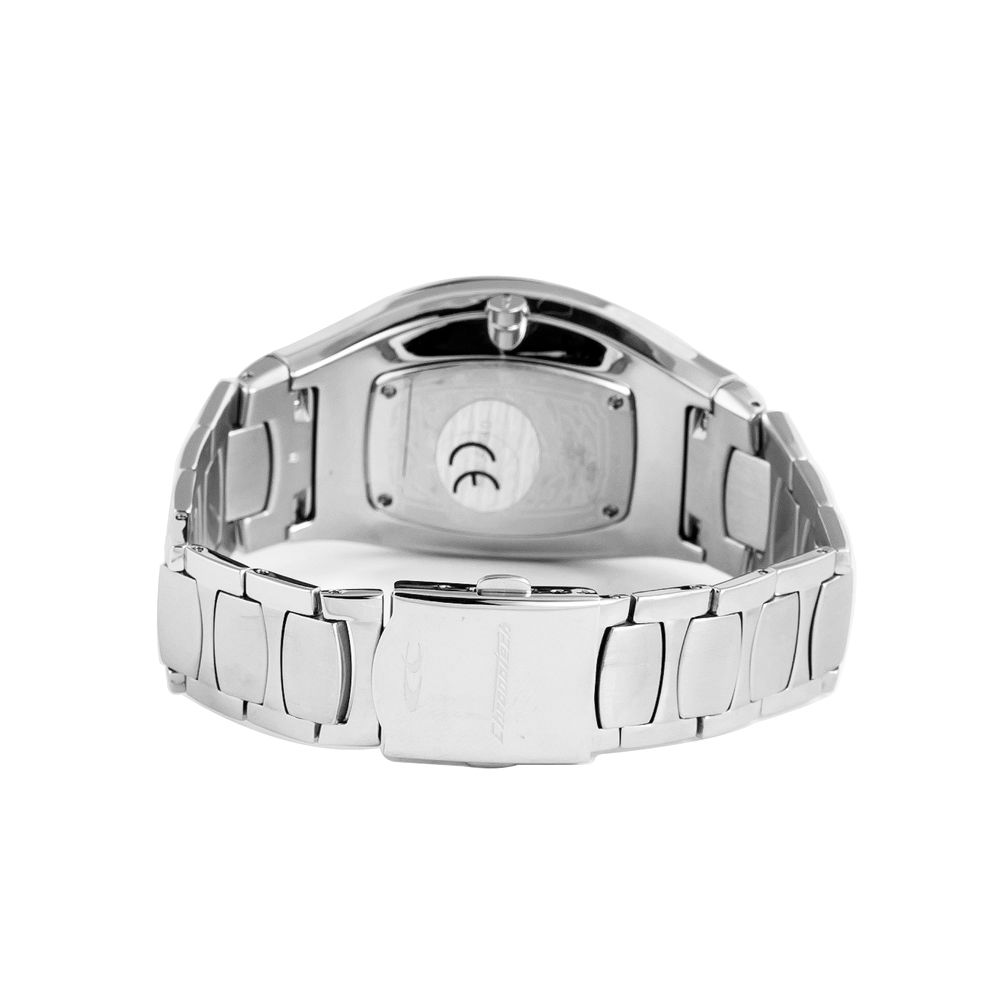 Chronotech Silberne Uhr aus Edelstahl