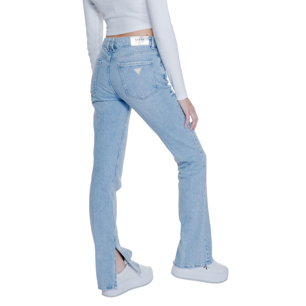 Guess Hellblaue Baumwoll-Mom-Jeans