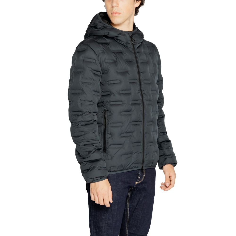 Replay Blaue Polyesterjacken &
