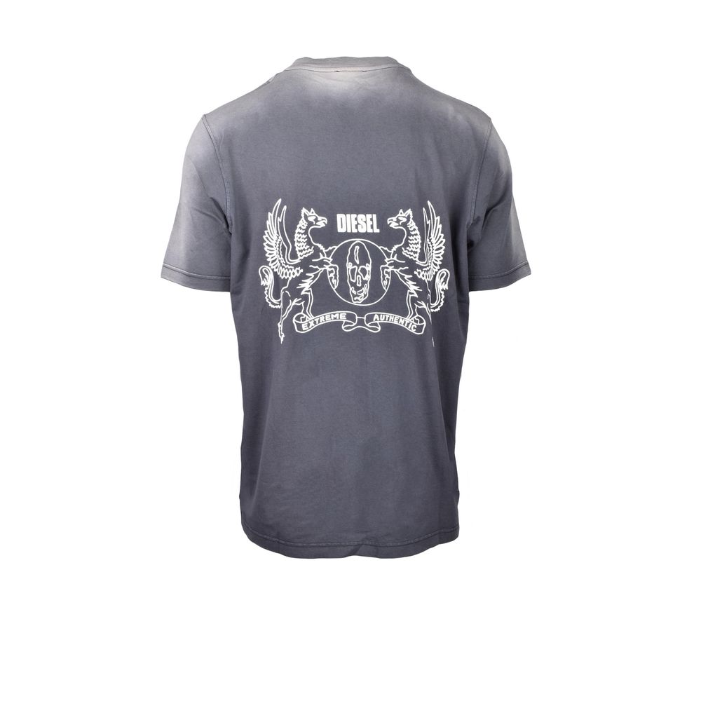 Diesel T-Shirt aus grauer Baumwolle