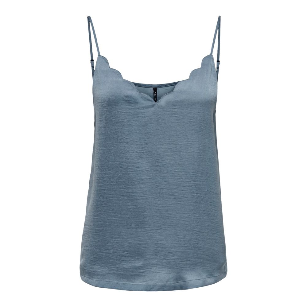 Only Blaues Polyester-Tank-Top