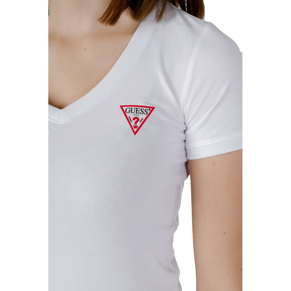 Guess T-Shirt aus weißer Baumwolle