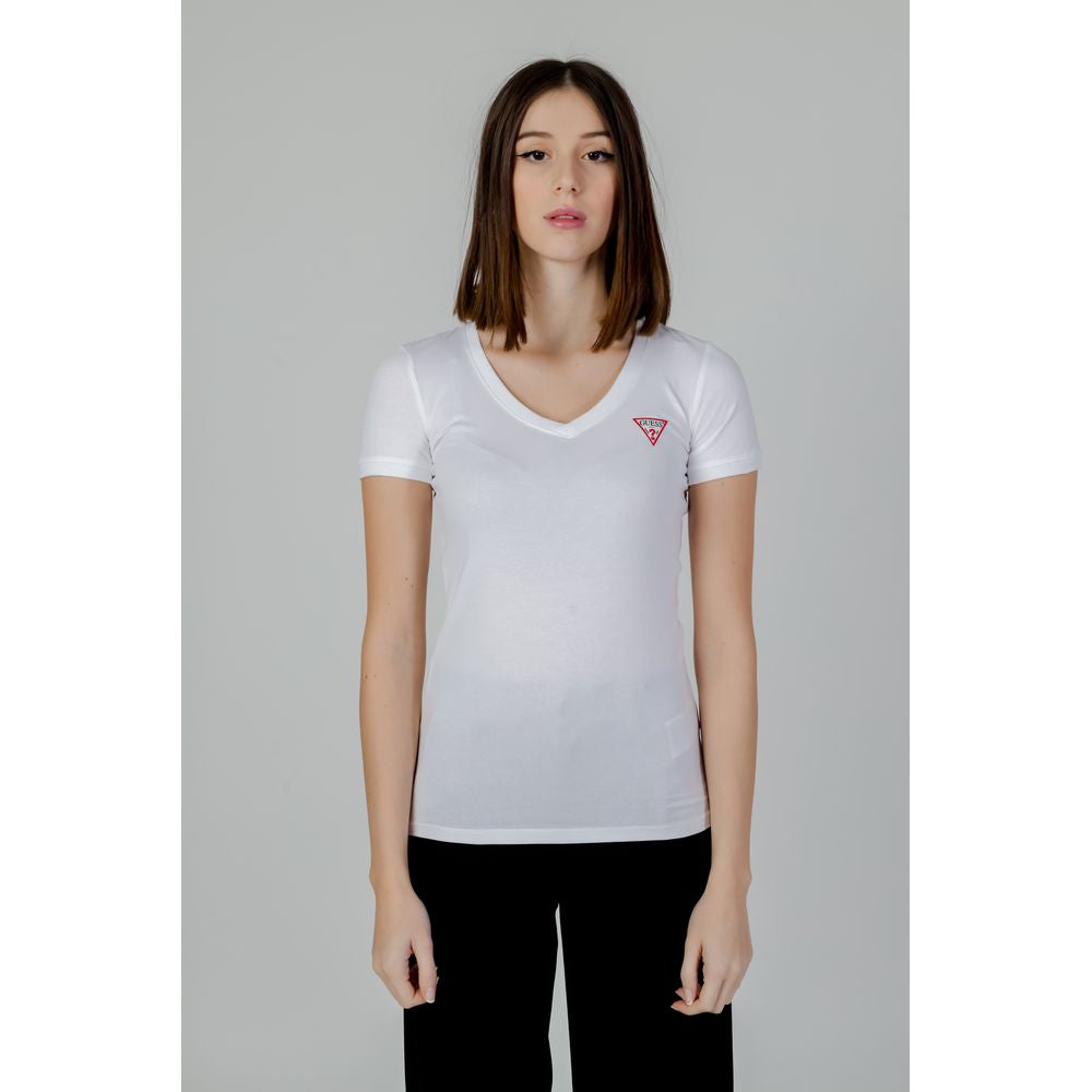 Guess T-Shirt aus weißer Baumwolle
