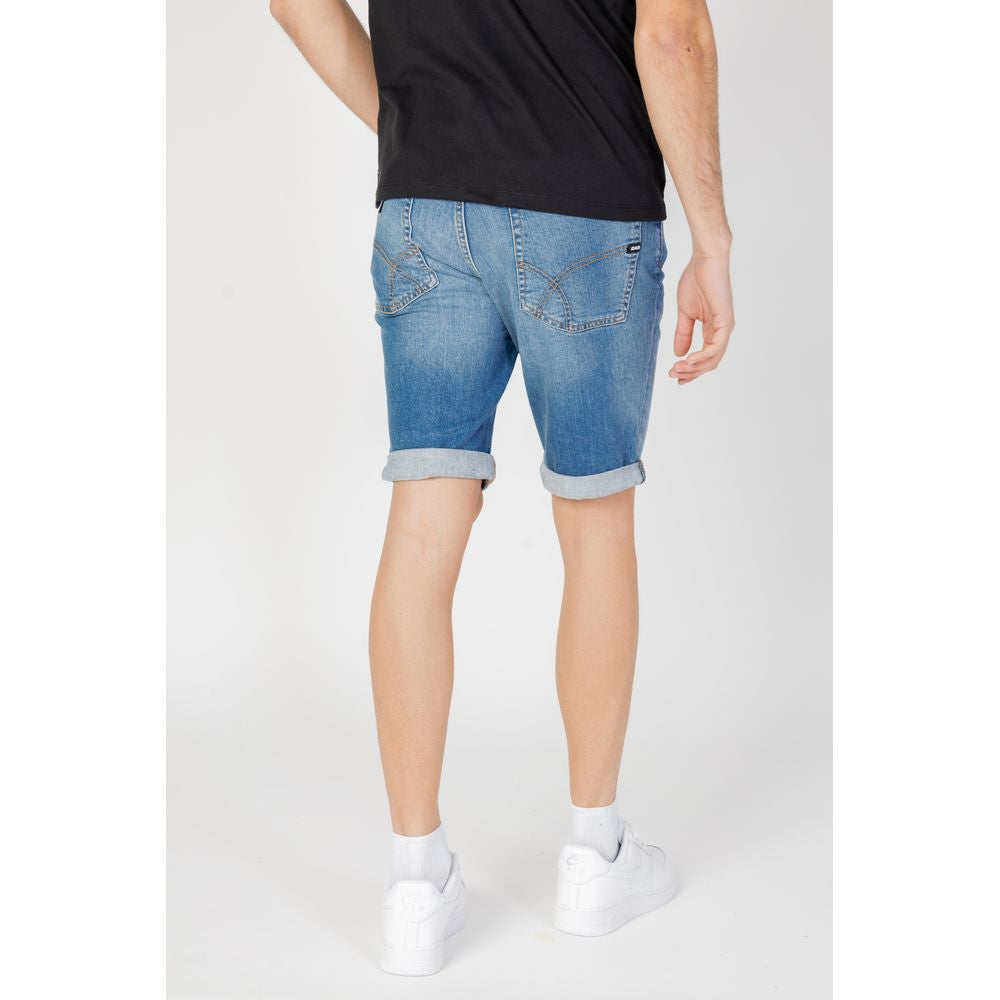 Gas Blaue Baumwoll-Bermudas