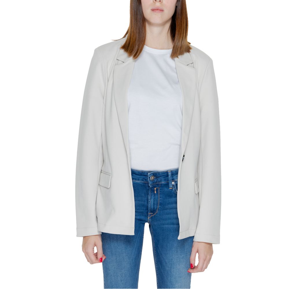 Only Beigefarbener Polyester-Blazer