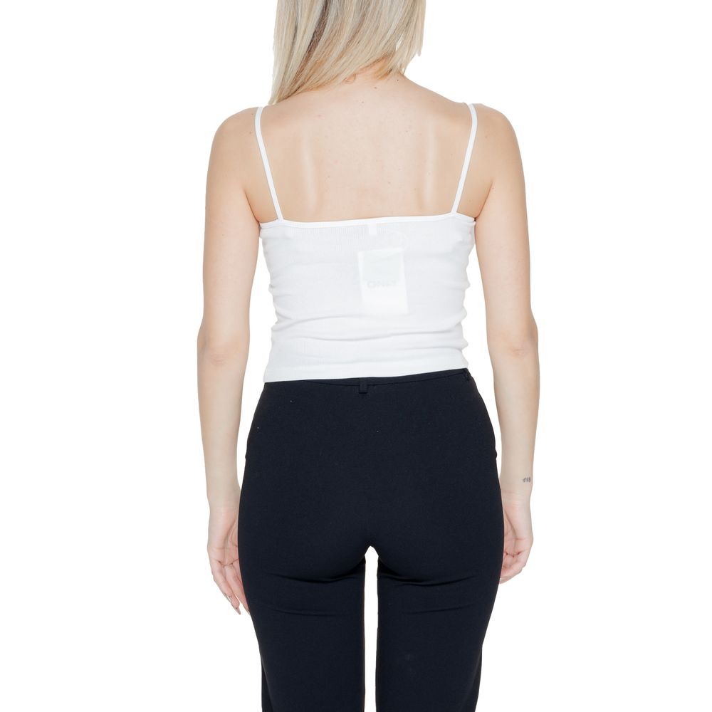 Only Weißes Tank-Top aus Bio-Baumwolle
