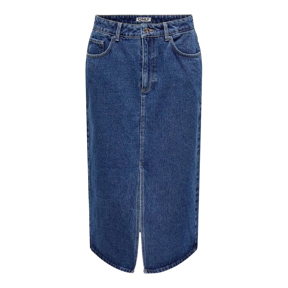 Only Blau Baumwolle Lang