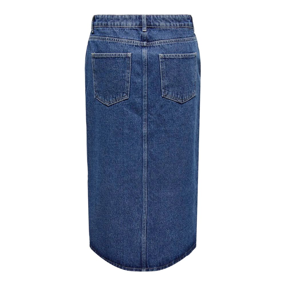 Only Blau Baumwolle Lang