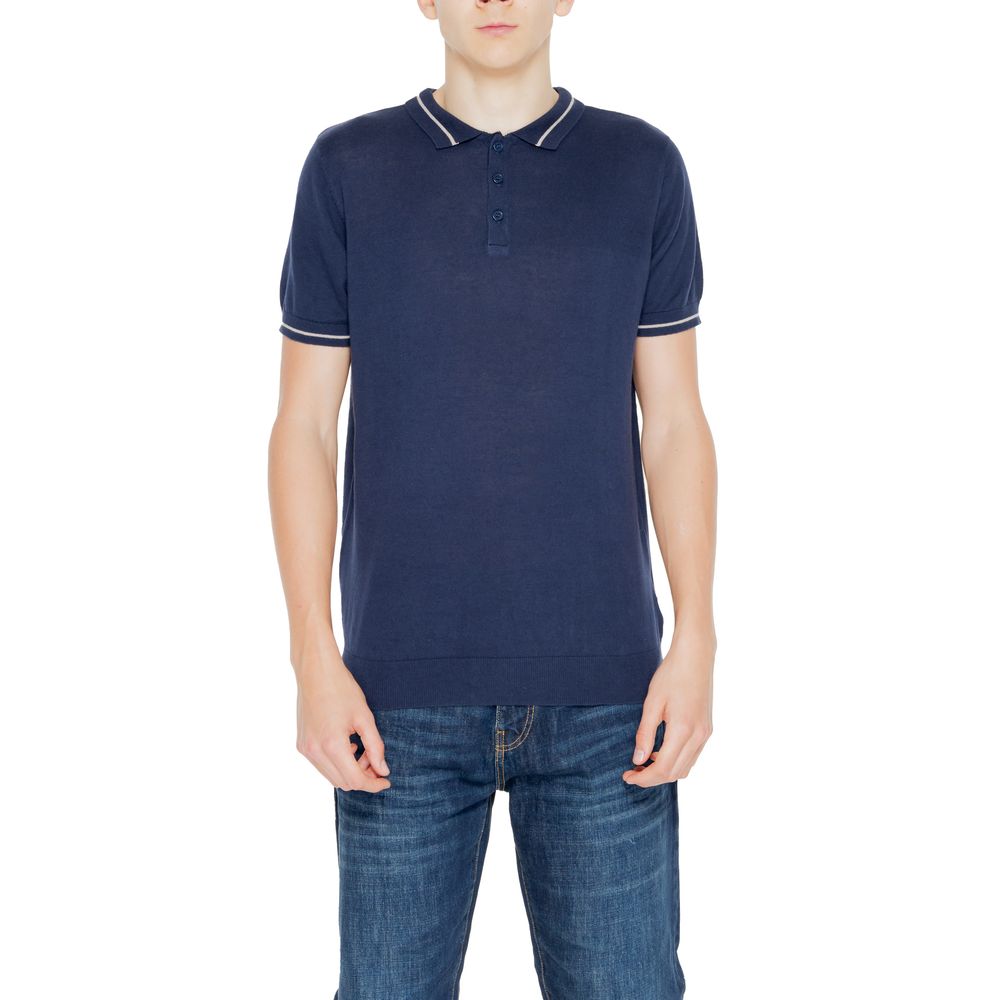 Hamaki-Ho Blauer Baumwollpullover
