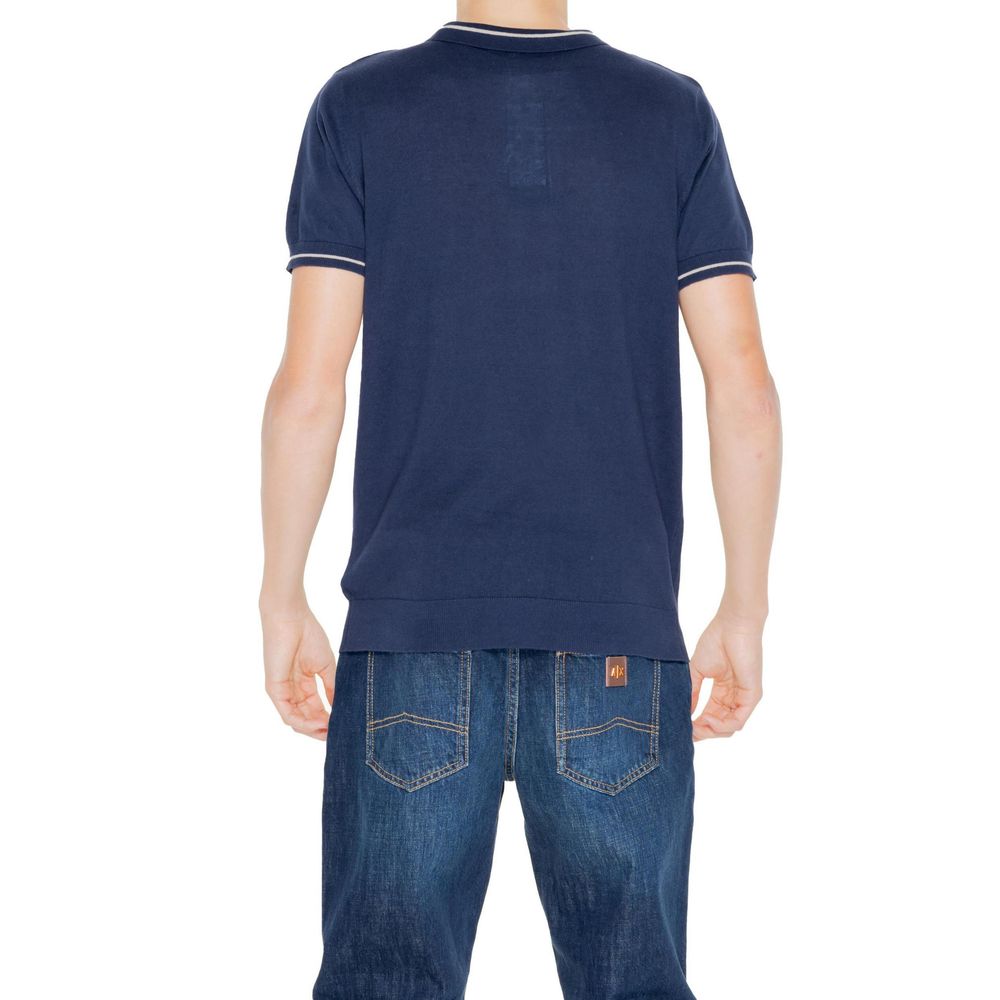 Hamaki-Ho Blauer Baumwollpullover