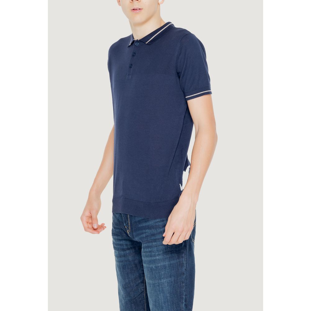 Hamaki-Ho Blauer Baumwollpullover