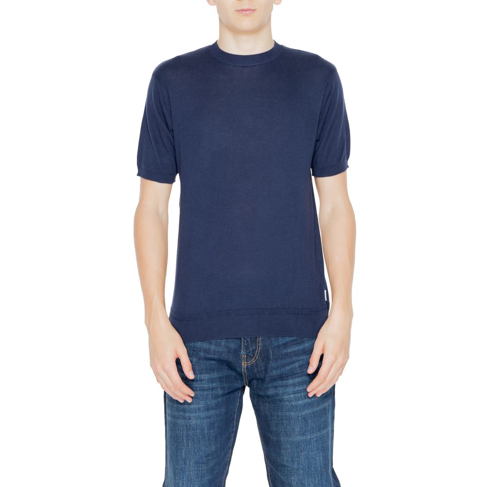 Hamaki-Ho Blauer Baumwollpullover