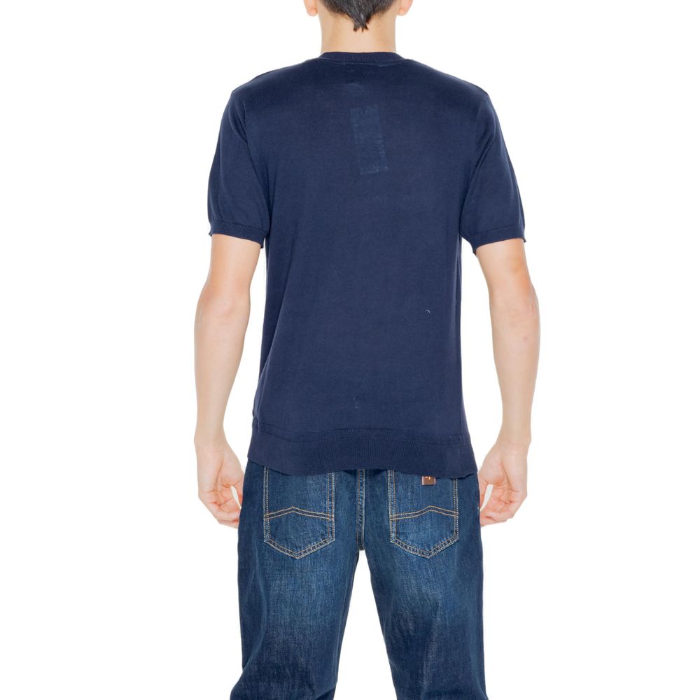Hamaki-Ho Blauer Baumwollpullover