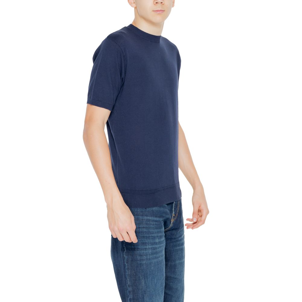 Hamaki-Ho Blauer Baumwollpullover