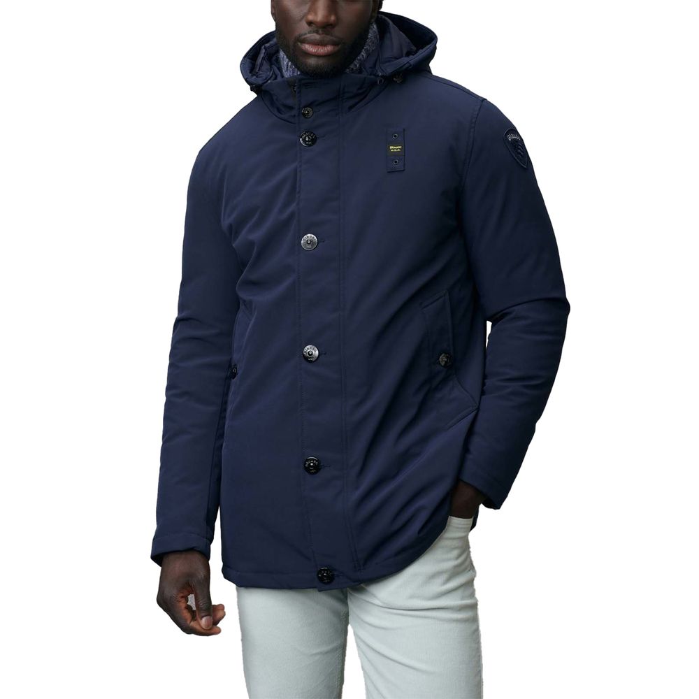 Blauer Polyethylen-Parka