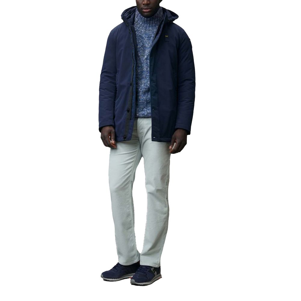 Blauer Polyethylen-Parka