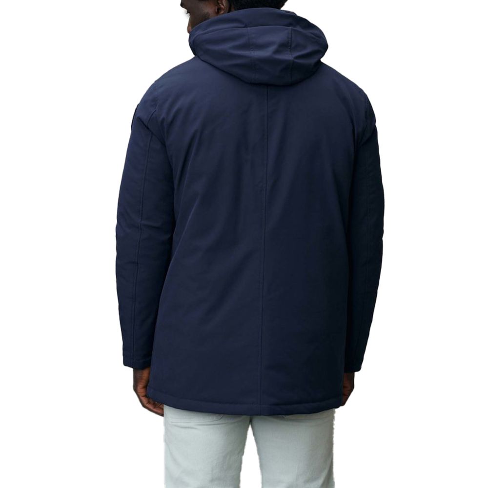 Blauer Polyethylen-Parka