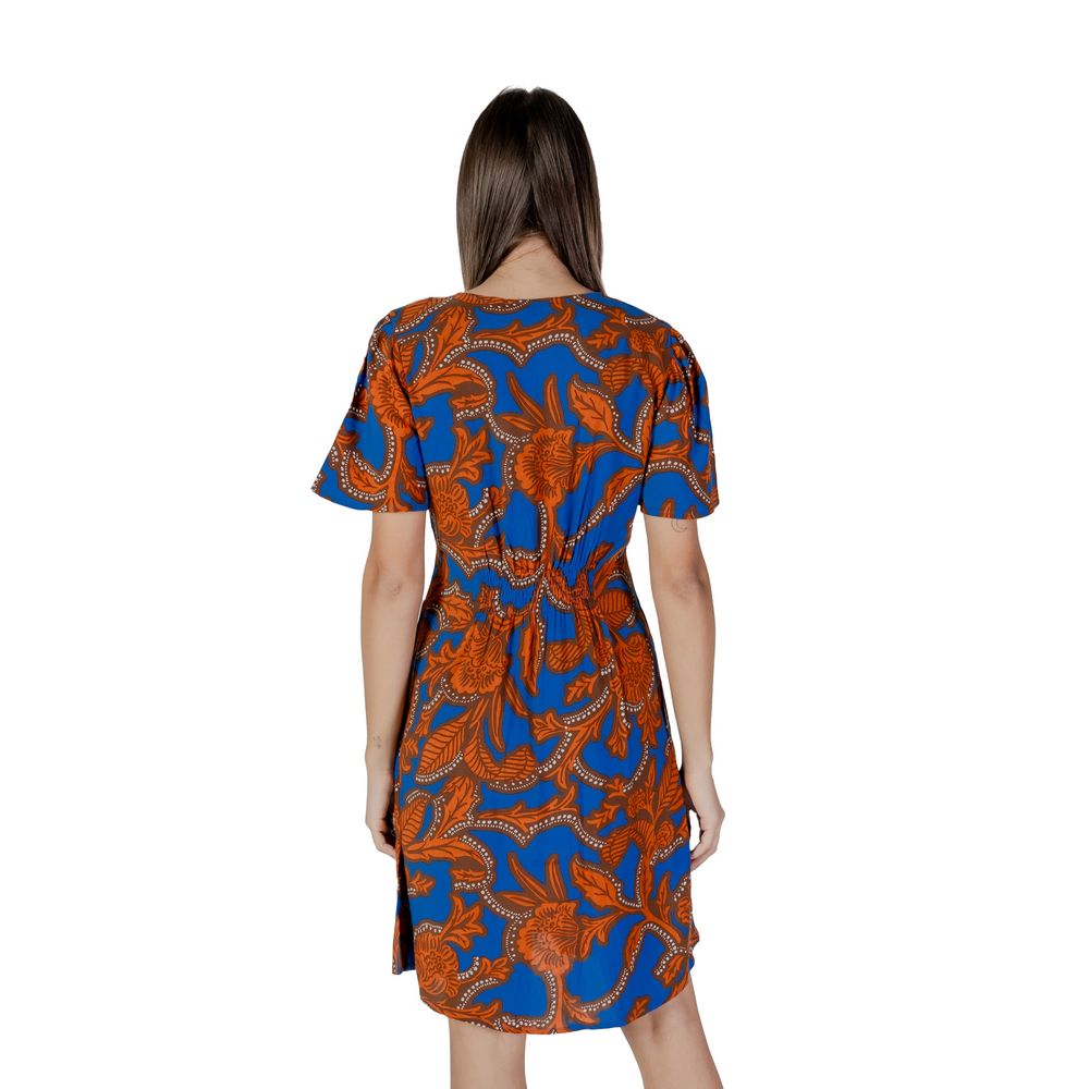 B.Young Midi aus blauer Viskose