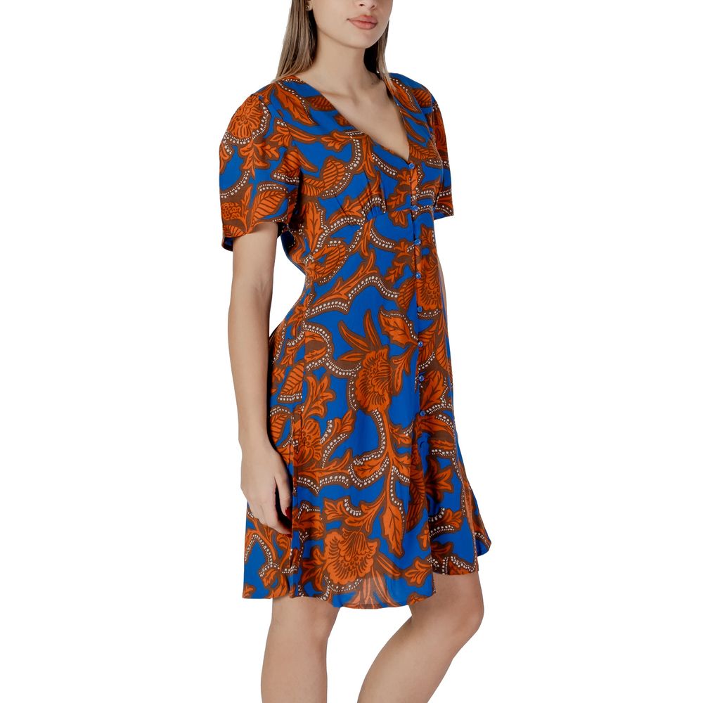 B.Young Midi aus blauer Viskose