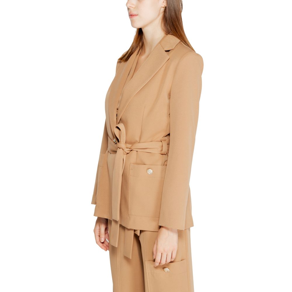 Rinascimento Beigefarbener Polyester-Blazer
