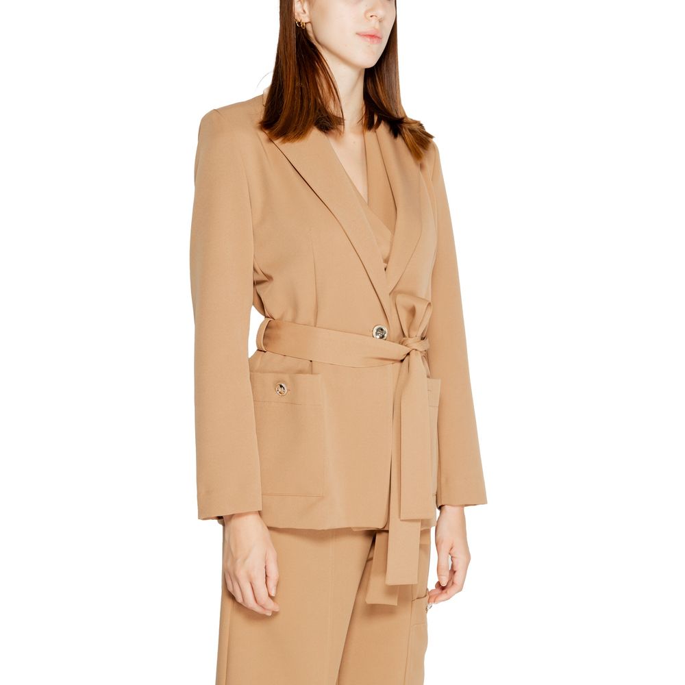 Rinascimento Beigefarbener Polyester-Blazer