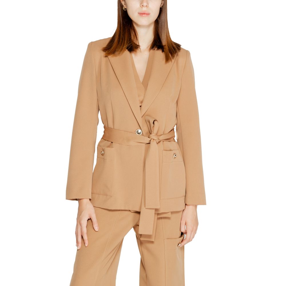 Rinascimento Beigefarbener Polyester-Blazer