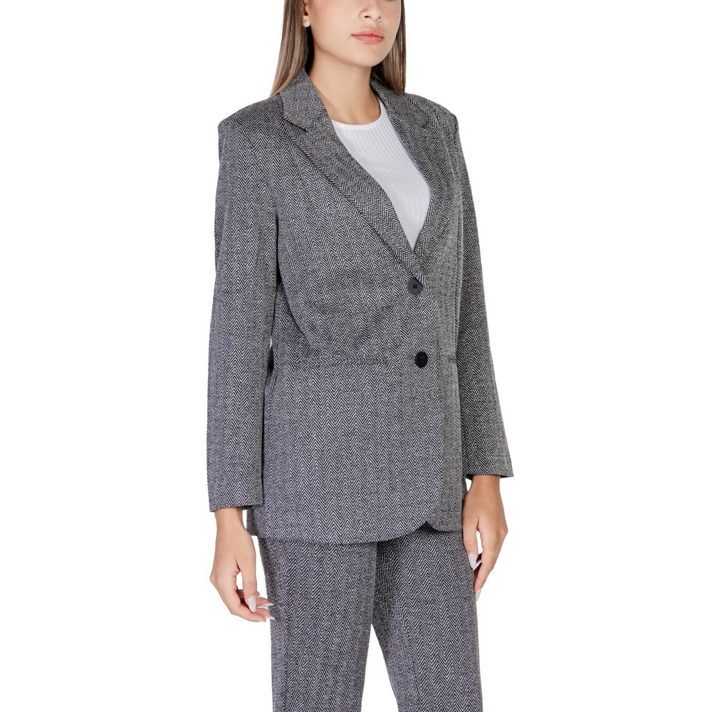 ICHI Schwarzer Polyester-Blazer