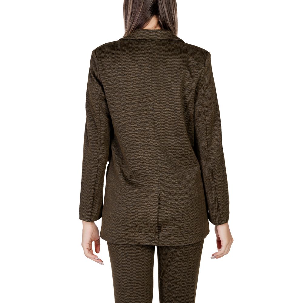ICHI Grüner Polyester-Blazer