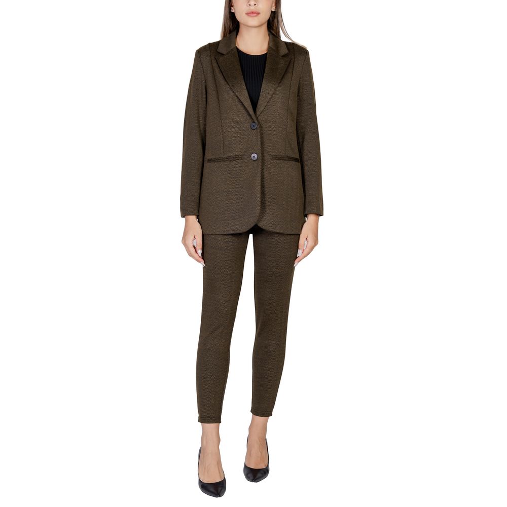 ICHI Grüner Polyester-Blazer