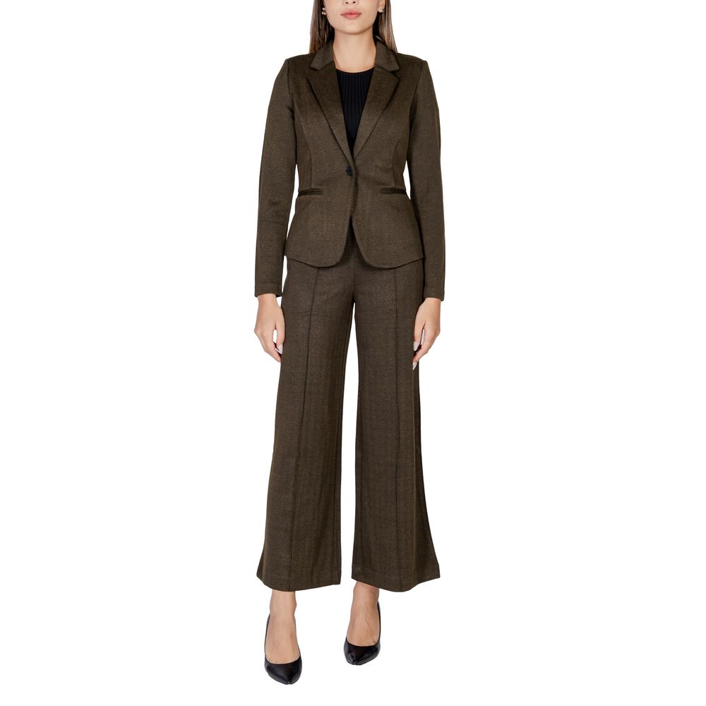 ICHI Grüner Polyester-Blazer