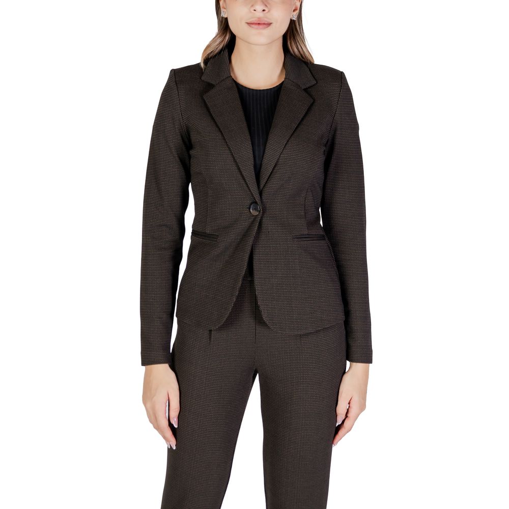 ICHI Brauner Polyester-Blazer