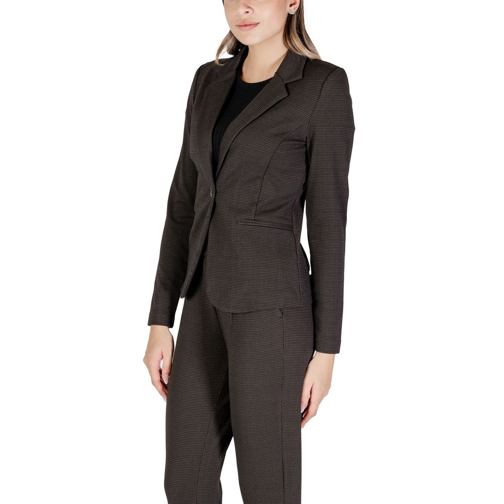 ICHI Brauner Polyester-Blazer