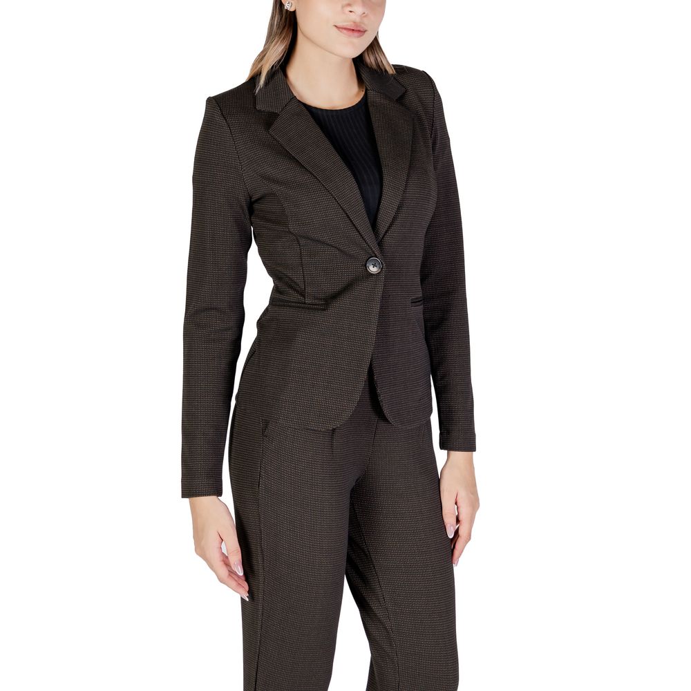 ICHI Brauner Polyester-Blazer