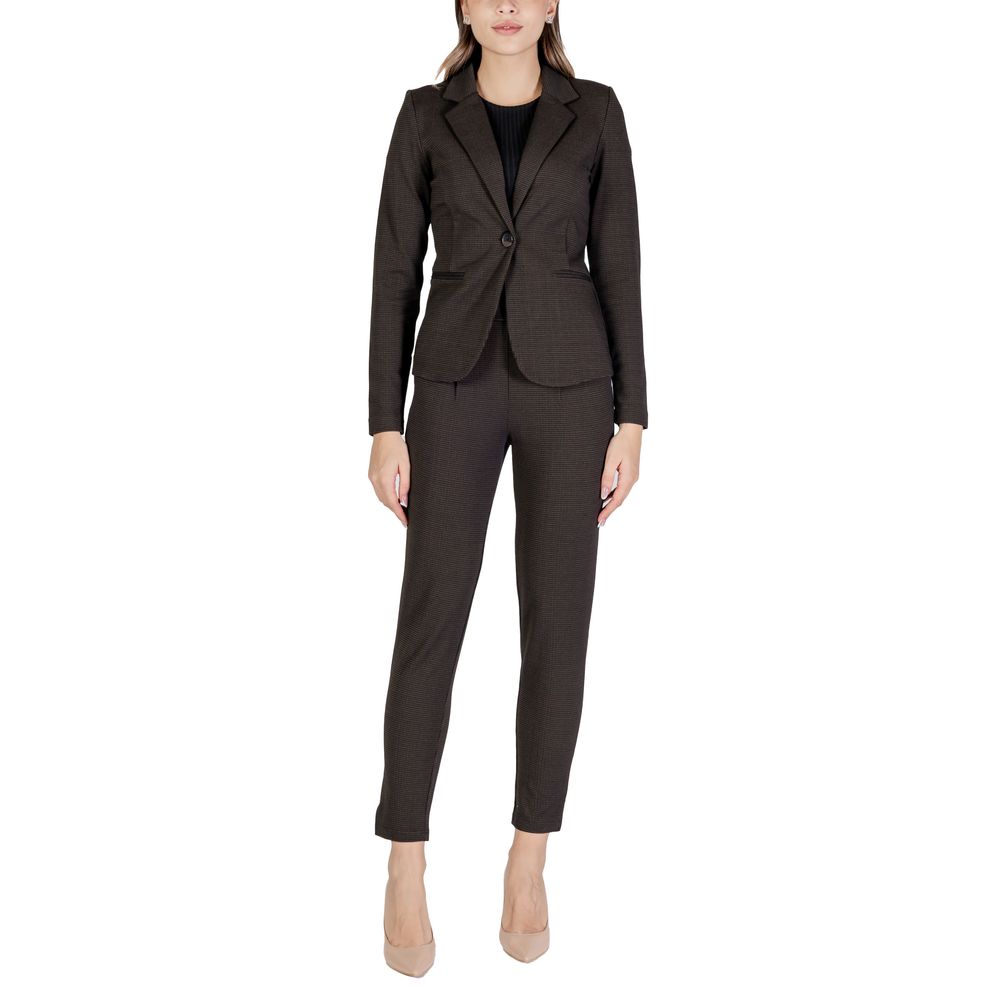ICHI Brauner Polyester-Blazer