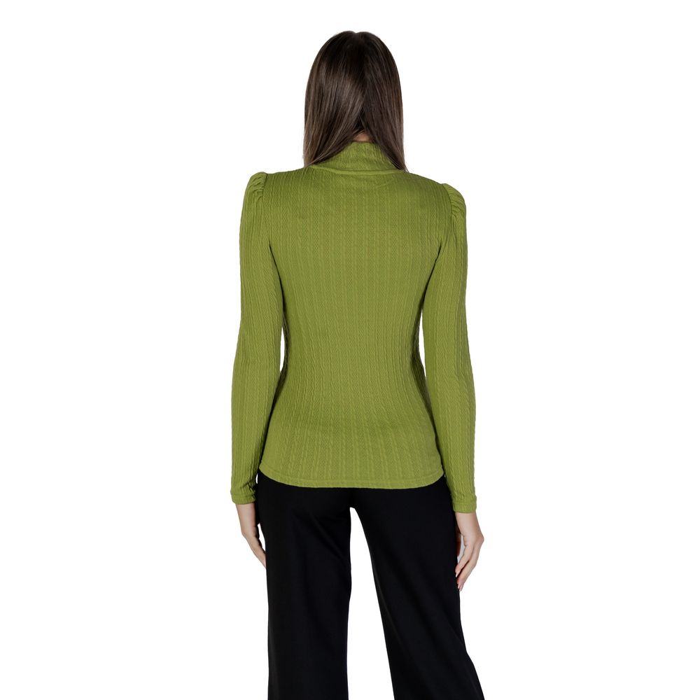 B.Young Grünes Polyester-Langarmshirt