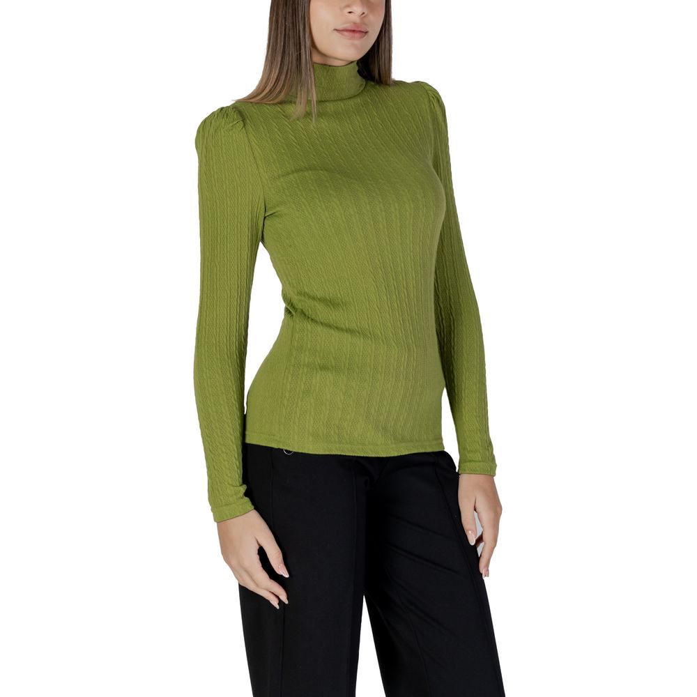 B.Young Grünes Polyester-Langarmshirt