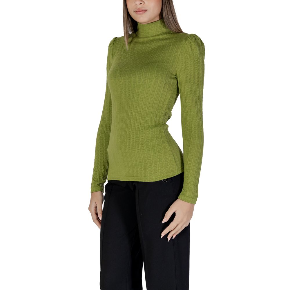 B.Young Grünes Polyester-Langarmshirt