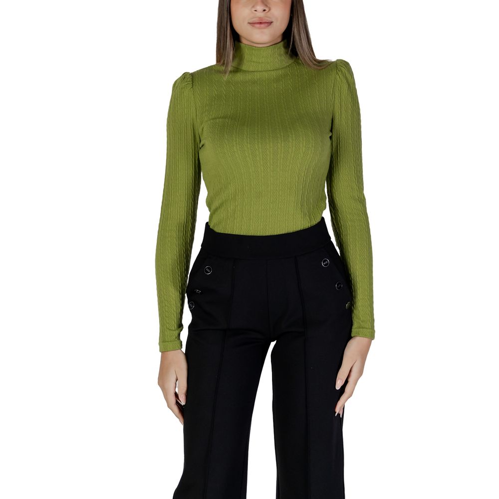 B.Young Grünes Polyester-Langarmshirt