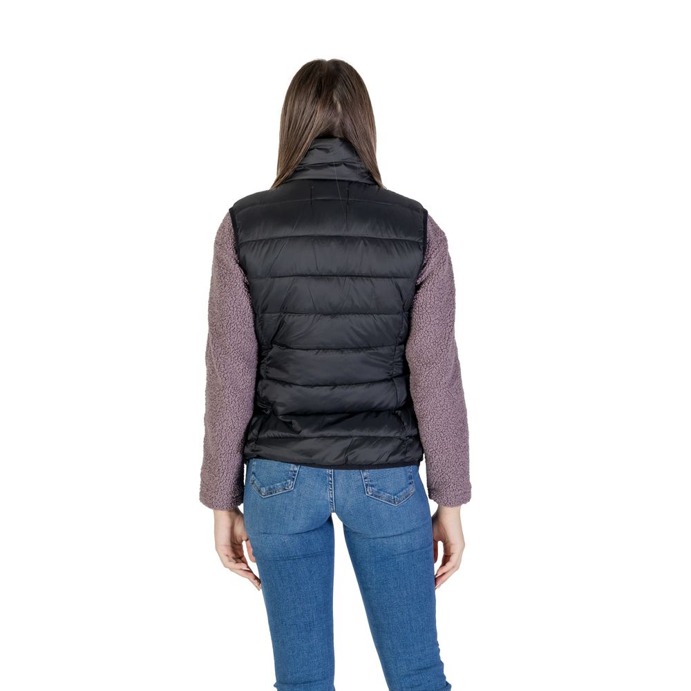 B.Young Schwarze Nylon Sleveless Jacke