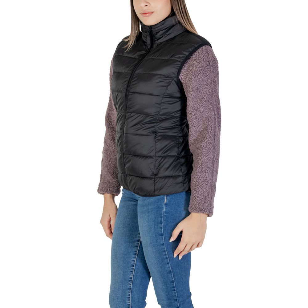 B.Young Schwarze Nylon Sleveless Jacke