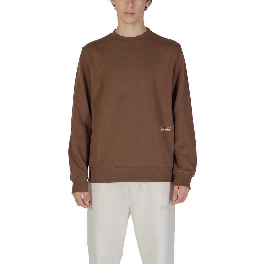 Underclub Braunes Baumwoll-Sweatshirt