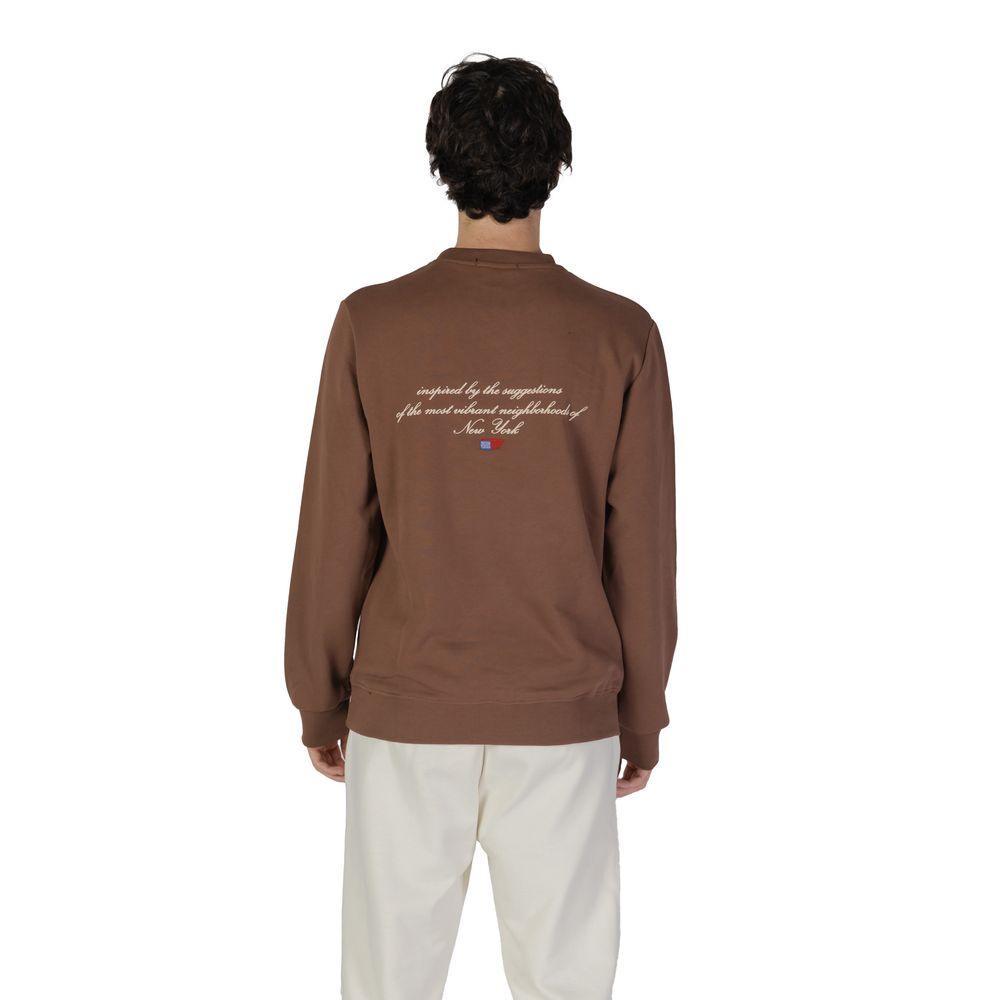 Underclub Braunes Baumwoll-Sweatshirt