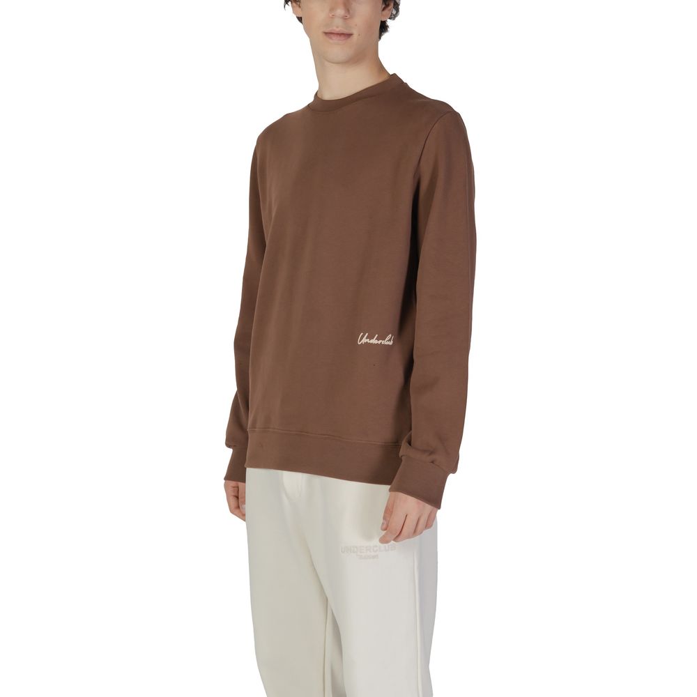 Underclub Braunes Baumwoll-Sweatshirt
