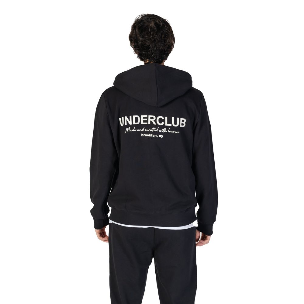 Underclub Schwarzer Baumwoll-Kapuzenpulli