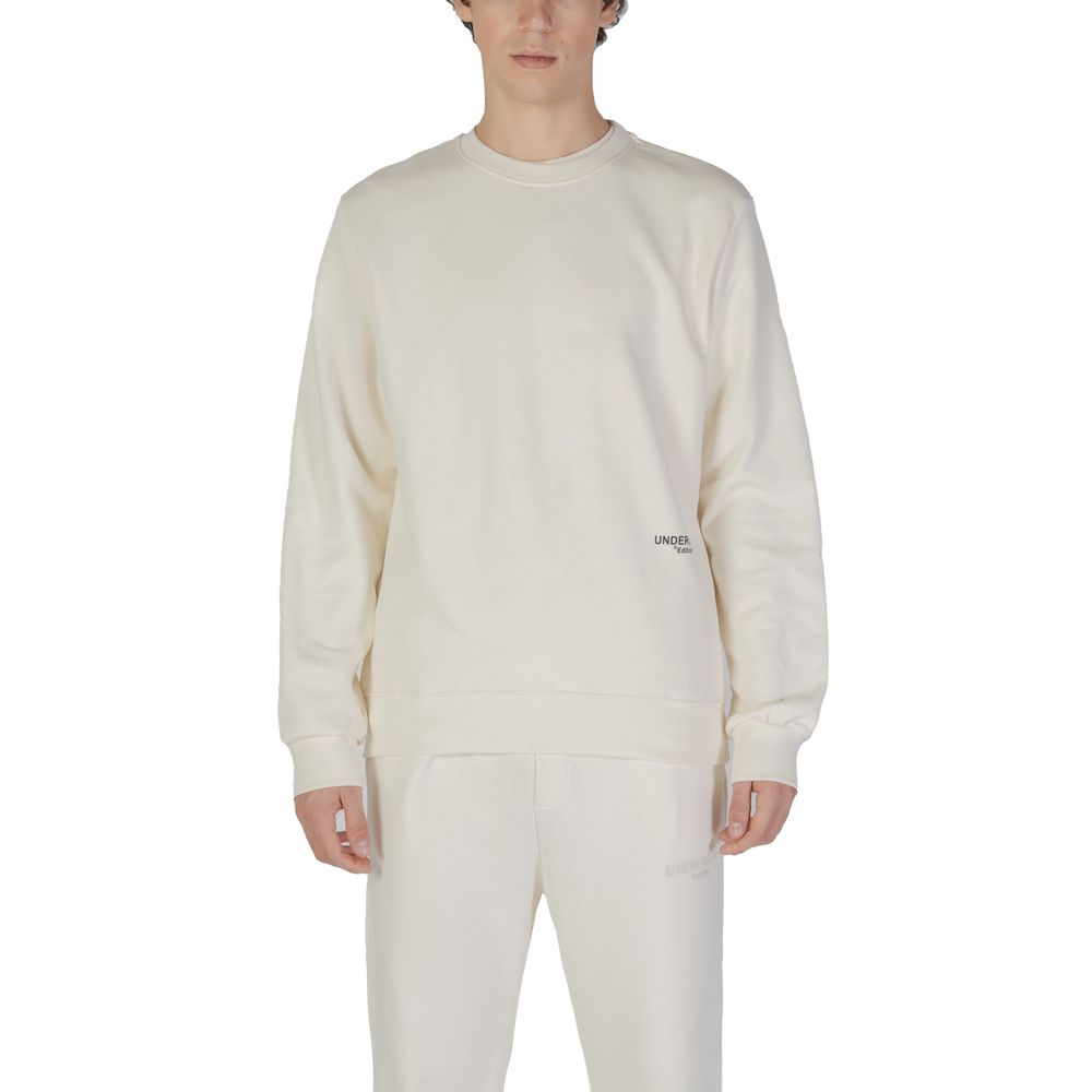 Underclub Sweatshirt aus cremefarbener Baumwolle