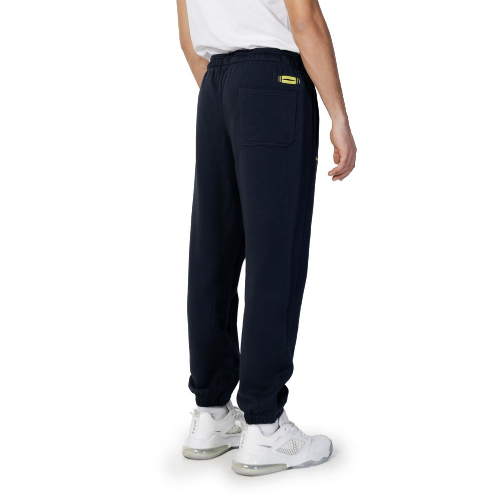 Blauer Blaue Baumwoll-Jogger Workout-Hose