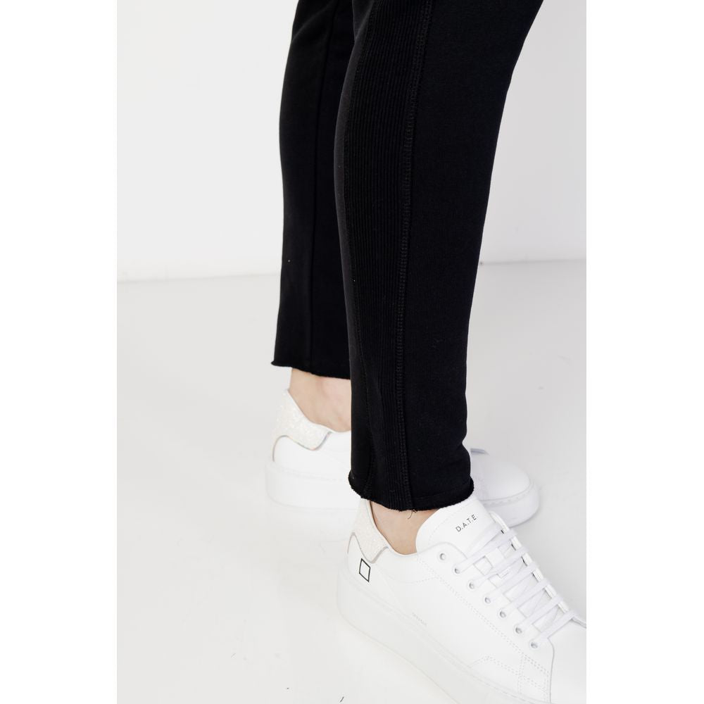 Blauer Schwarze Baumwoll-Jogger Workout-Hose